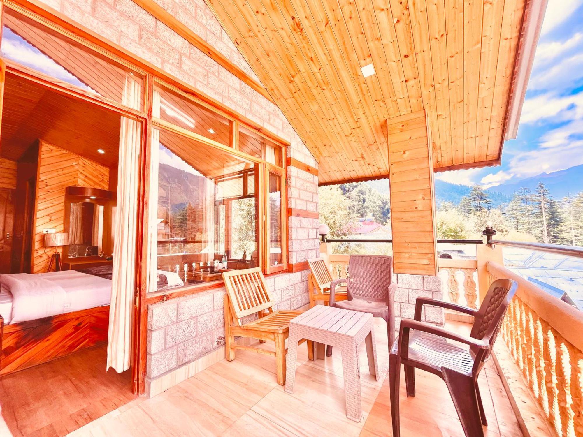 Sagar Resort !! Mountain View ! Luxury Stay ! Family Resort ! Private Parking ! Near Mall Road Manāli Εξωτερικό φωτογραφία